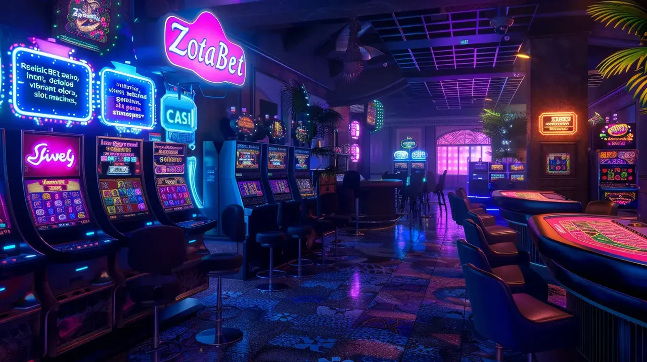 Intérieur d’un casino en ligne moderne
